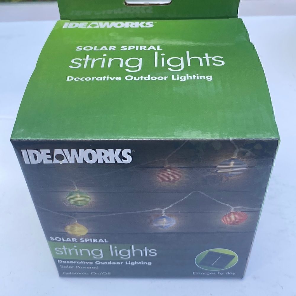 Solar Spiral String Lights 2 Modes